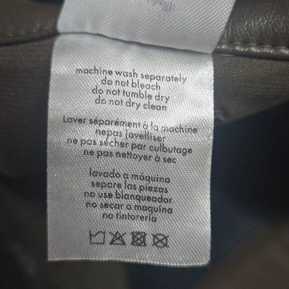 WeWoreWhat Vegan Leather Flare Pant in Brown Size 30 - Picture 9 of 9